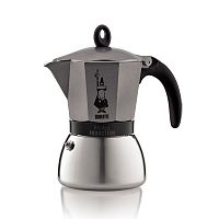 Гейзерная кофеварка  Bialetti Moka Induction antracite 6 cups (240 мл.) 4823